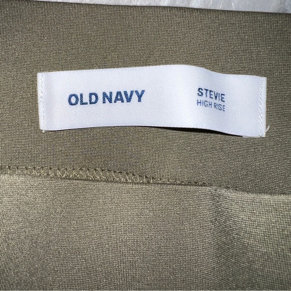 Old Navy Olive Green Stevie High Rise Ponte Knit Seamed Leggings Size Small - Picture 4 of 7